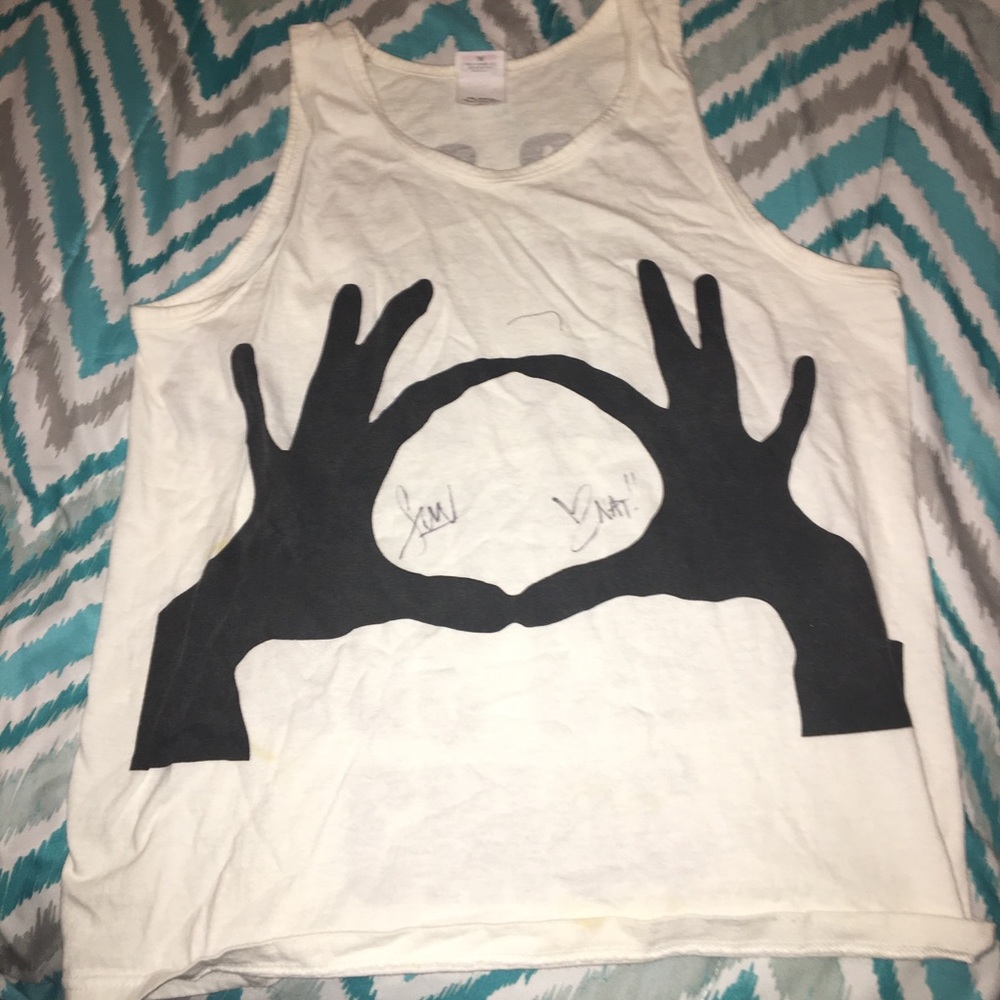 30H!3 signed band tank top